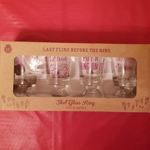 Shot Glass Rings (set of 4)